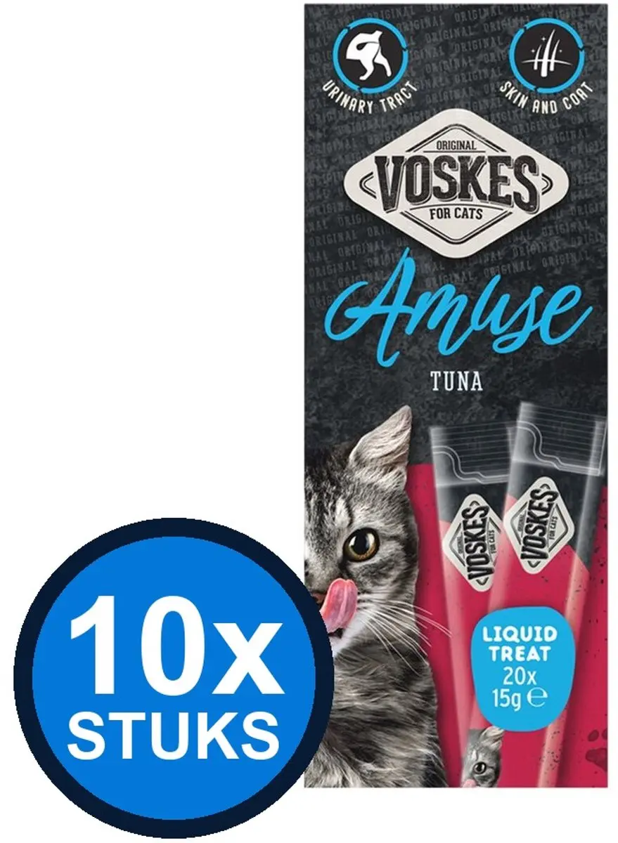 10x Voskes Amuse Liquid Treat Tonijn