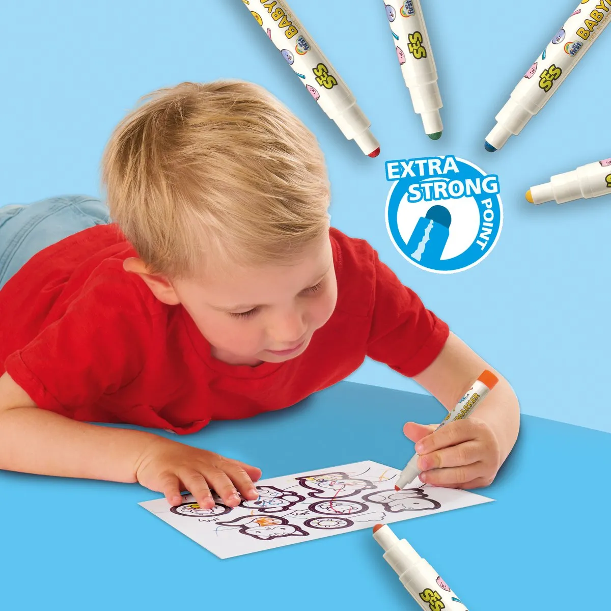 SES Creative My First Stickers Inkleuren - 26 Stuks Meerkleurig