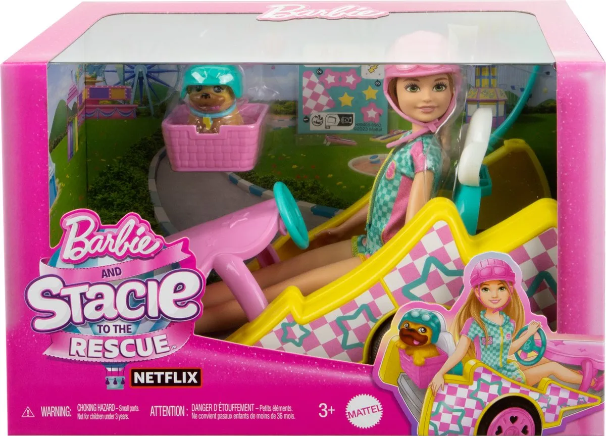 Barbie Stacie Go-kart HRM08 - Modepop - Multicolor