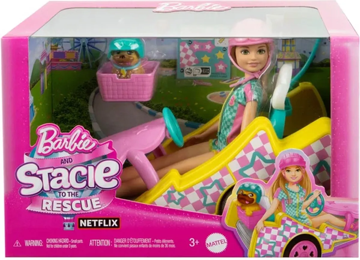 Barbie Stacie Go-kart HRM08 - Modepop - Multicolor