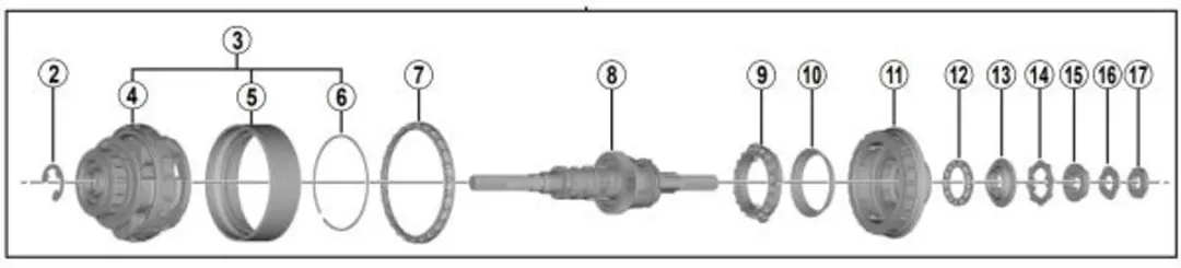 Shimano Nexus SG-C6001-8R Versnellingsnaaf 8-Speed - afbeelding 2 van 5