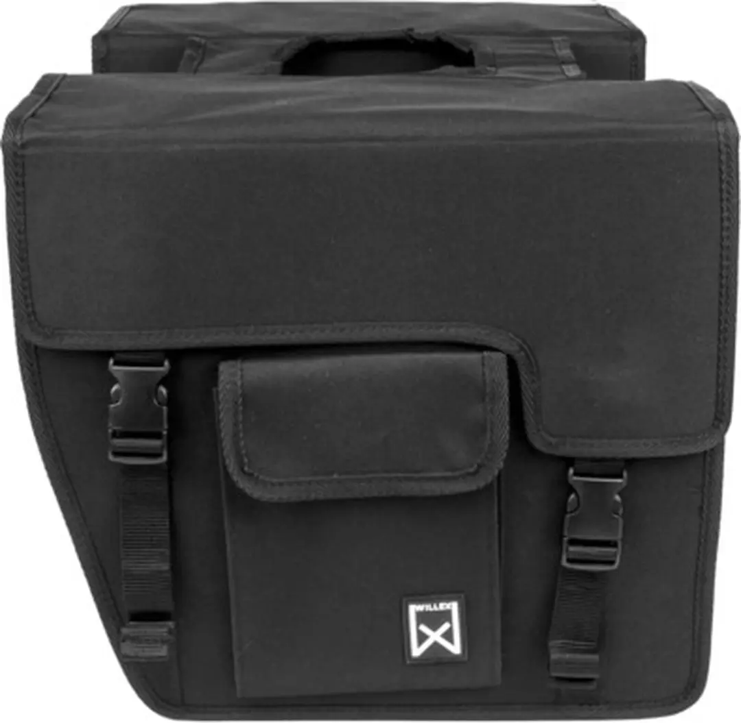 Willex Shopper Afgeschuind Dubbele Fietstas 33L - Zwart - afbeelding 2 van 5