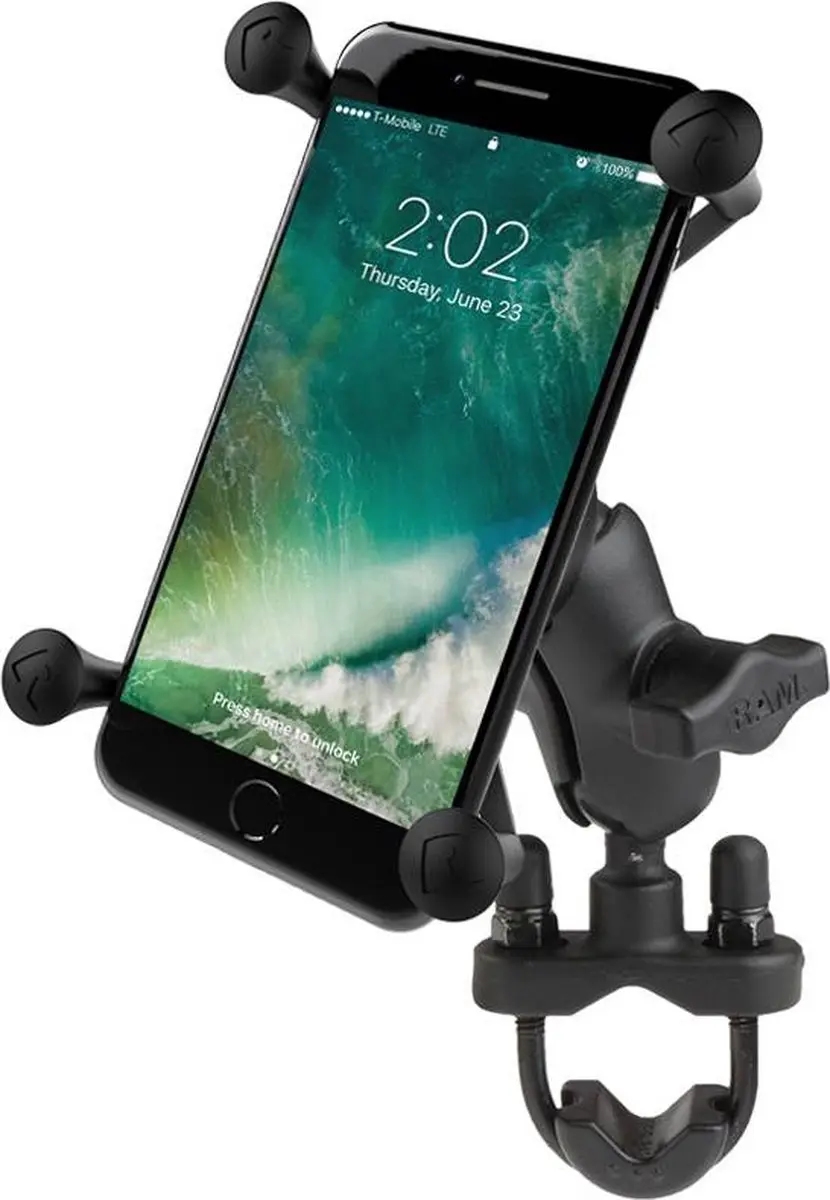 RAM Mounts X-Grip Telefoonhouder - U-Bolt Basis - Zwart - afbeelding 5 van 6