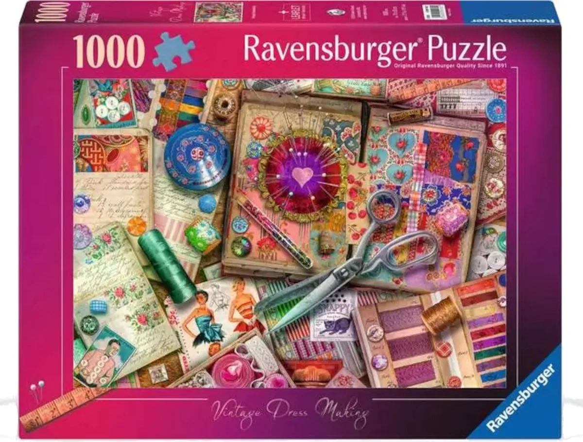 Ravensburger Vintage Dress Making 1000 Puzzel