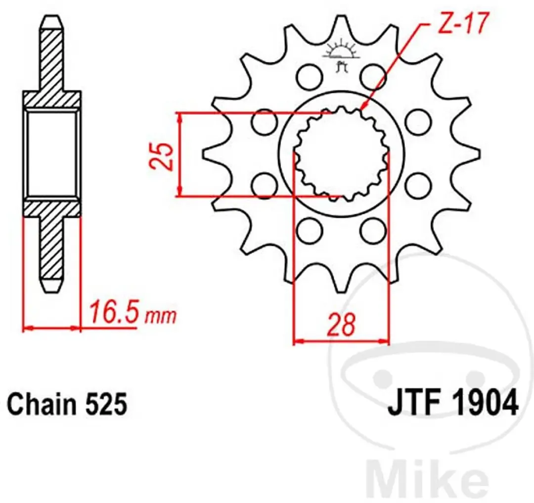 Pignon de sortie de boite JT Sprockets pour moto KTM 990 Adventure Neuf