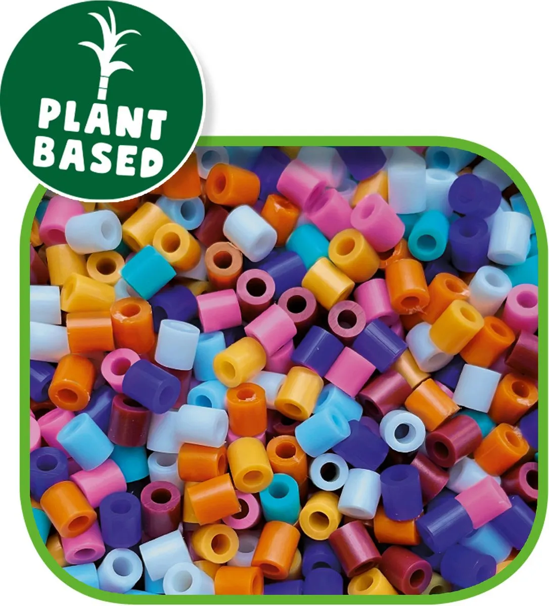 SES Creative Green Beedz Strijkkralen - 1800 Stuks - 15 Kleuren