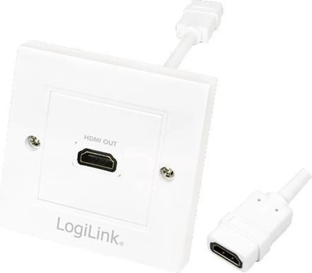 Logilink AH0014 HDMI-wandcontactdoos met 1x HDMI aansluiting