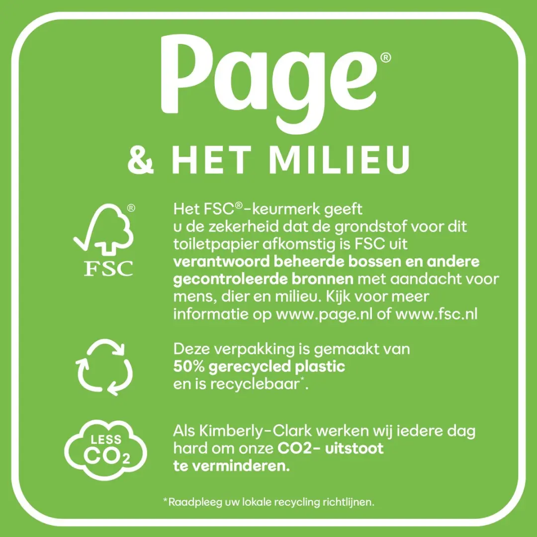 Page Toiletpapier 42 Rollen - 3-laags - Kussenzacht
