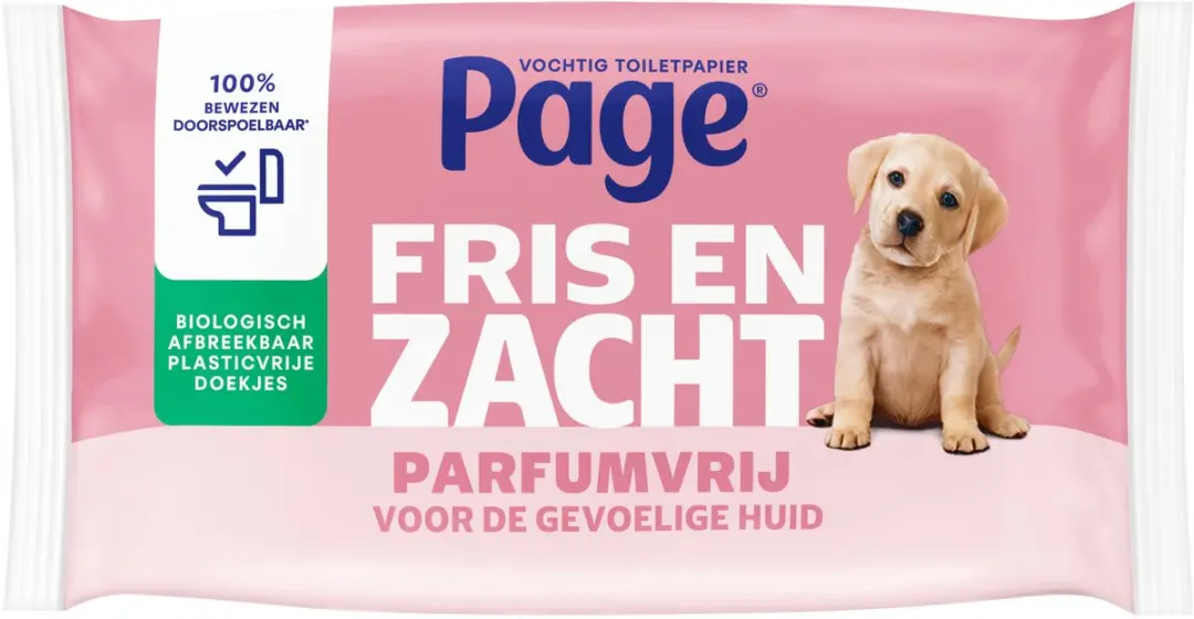 Page Fris en Zacht Sensitive Toiletpapier 456 Vel - 12x38 Stuks - MPN 4585253