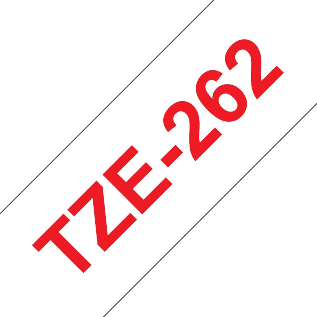 Brother TZe-262 Labelprintertape - Rood