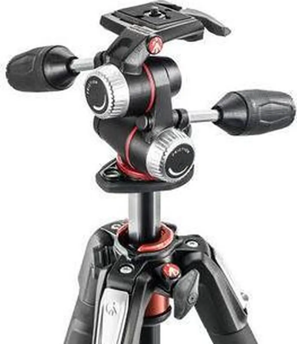 Manfrotto MK190XPRO4-3W Aluminium Statief - 3 Secties - Zwart