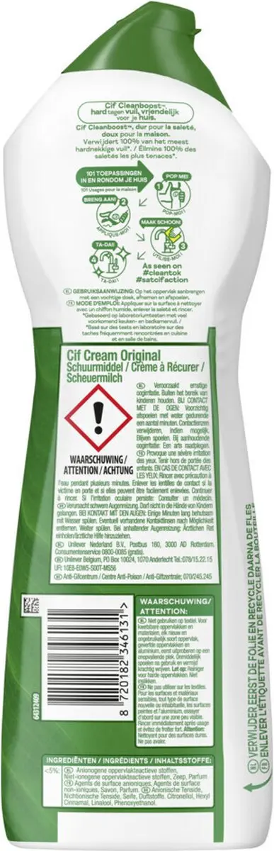 Cif Cream Original Schuurmiddel 750ml