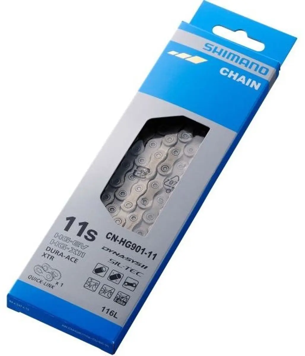 Shimano HG-901 11-Speed Ketting - 116 Schakels - Zilver - afbeelding 4 van 6