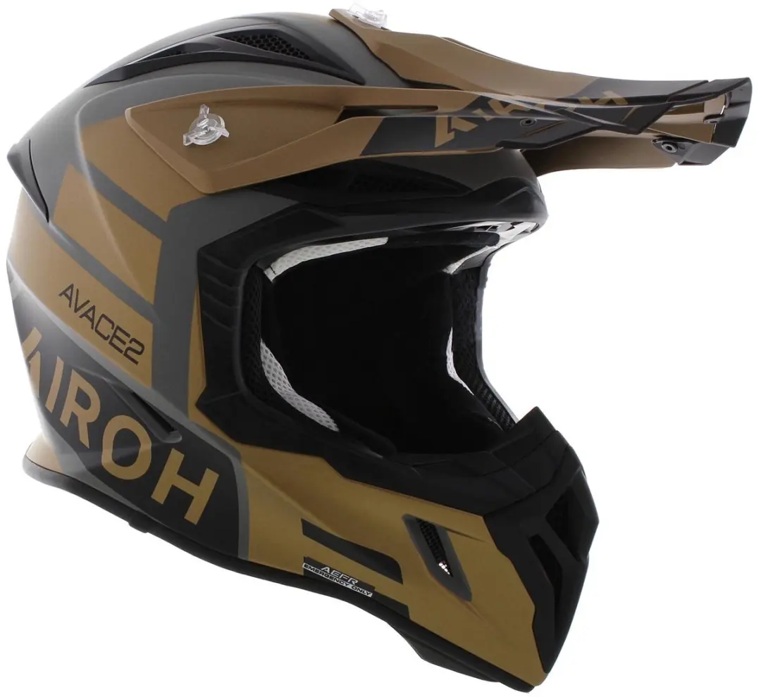 Airoh Aviator Ace 2 Sake Offroad Helm - Maat S - Goud Matt