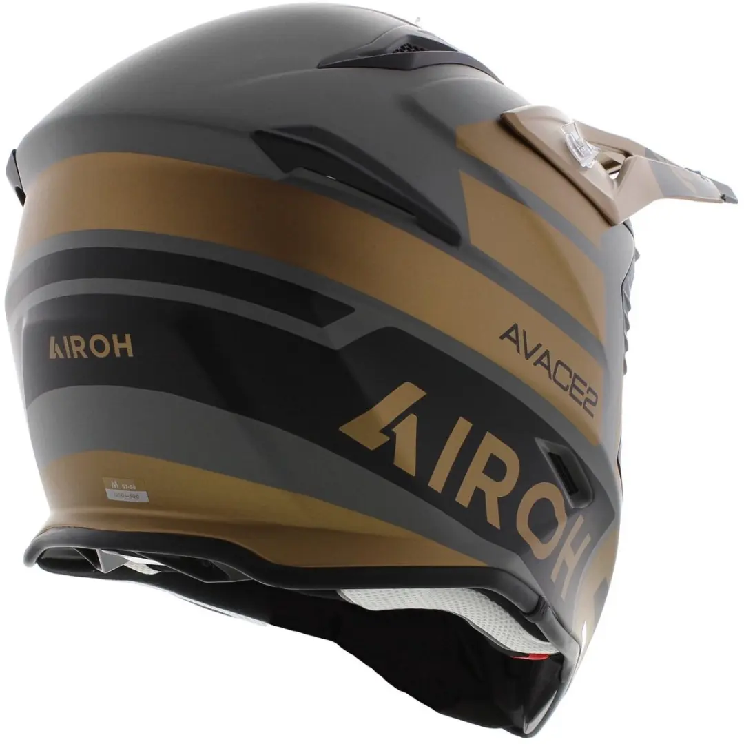 Airoh Aviator Ace 2 Sake Offroad Helm - Maat S - Goud Matt