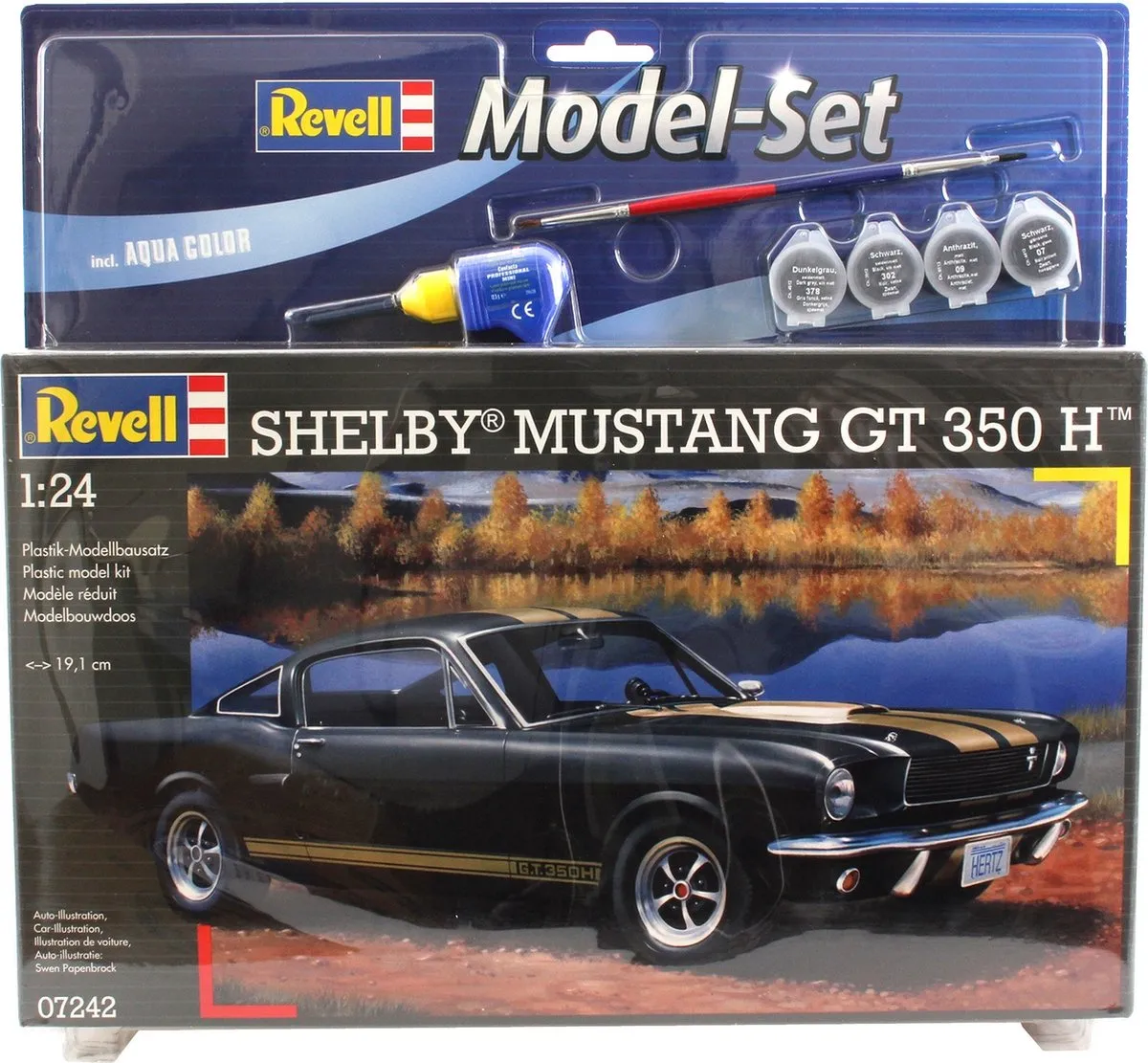 Revell 67242 Shelby Mustang GT 350 H Car Modelbouwpakket - 1:24 - 86 Onderdelen - Multi