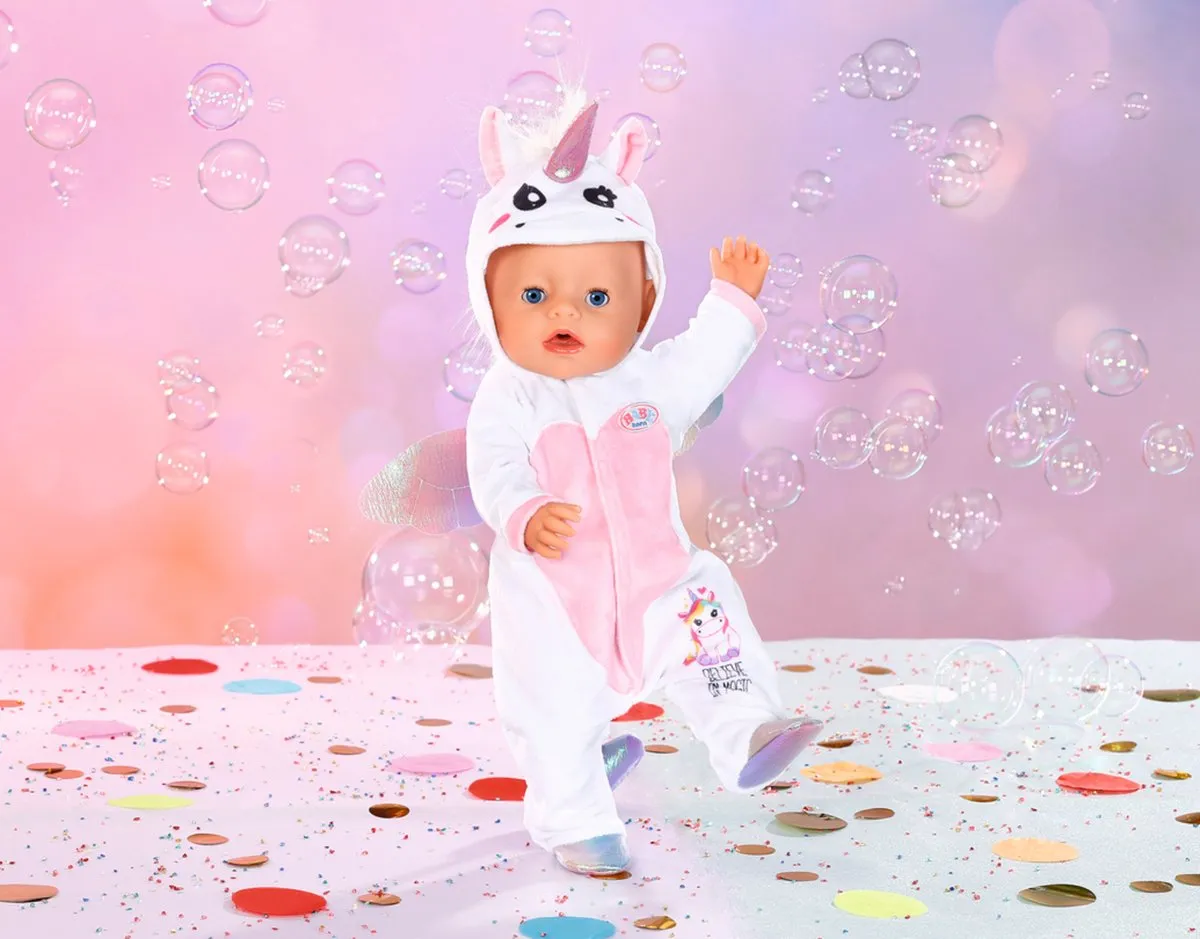 Baby Born Unicorn Onesie 43cm - Eenhoorn met hart