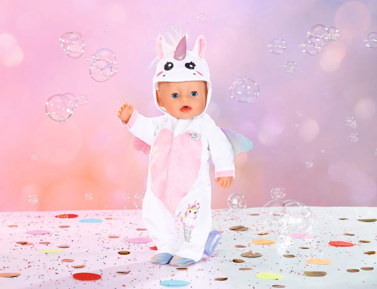 Baby Born Unicorn Onesie 43cm - Eenhoorn met hart