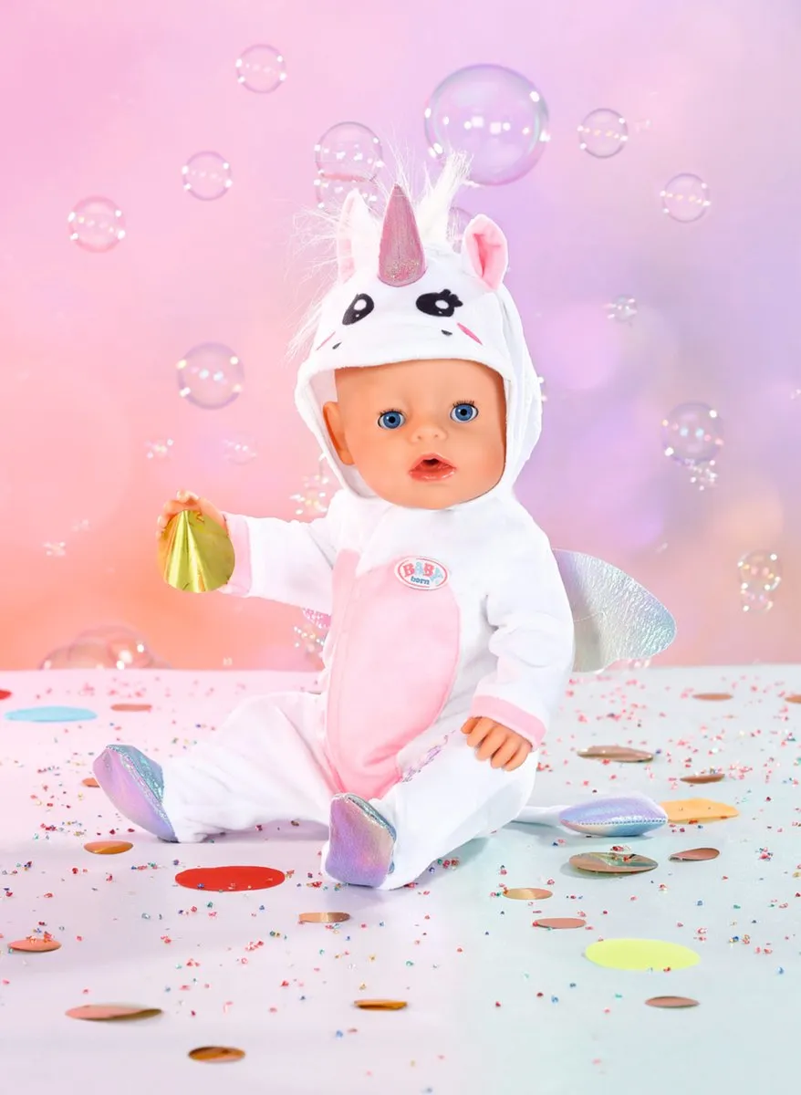 Baby Born Unicorn Onesie 43cm - Eenhoorn met hart