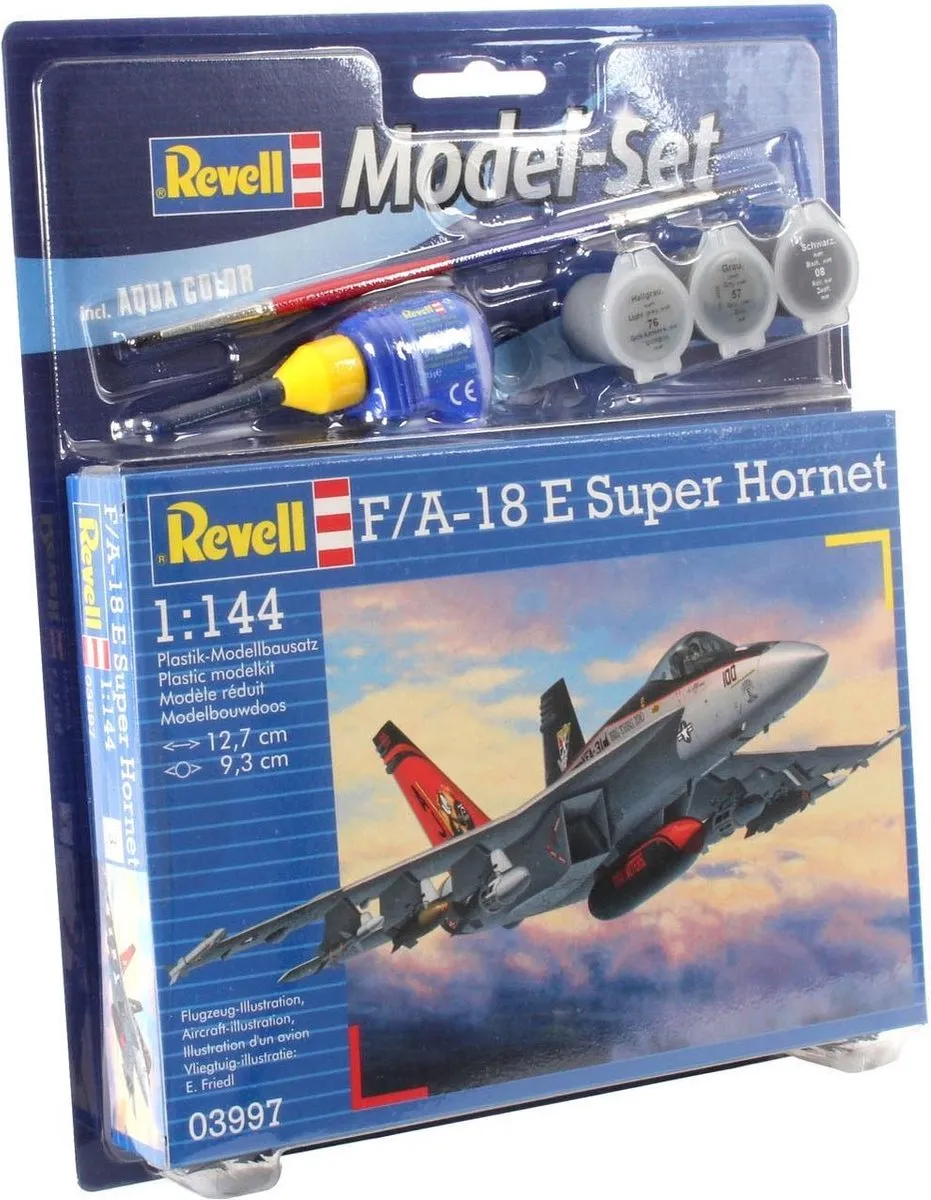 Revell F/A-18E Super Hornet 1:144 Modelbouwpakket - 63 Onderdelen - Multi