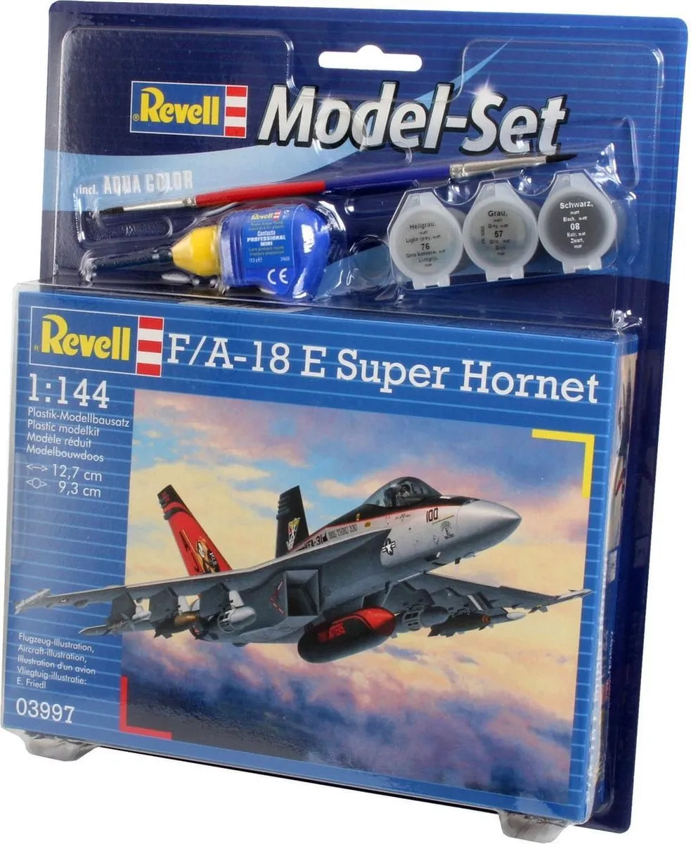 Revell F/A-18E Super Hornet 1:144 Modelbouwpakket - 63 Onderdelen - Multi