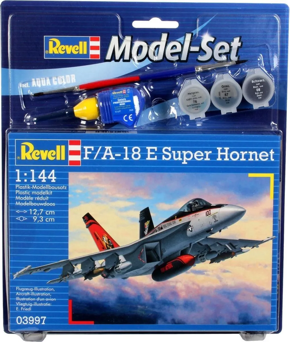 Revell F/A-18E Super Hornet 1:144 Modelbouwpakket - 63 Onderdelen - Multi