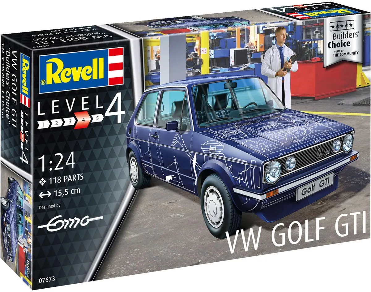 Revell 07673 Volkswagen Golf GTI Modelbouwpakket 1:24