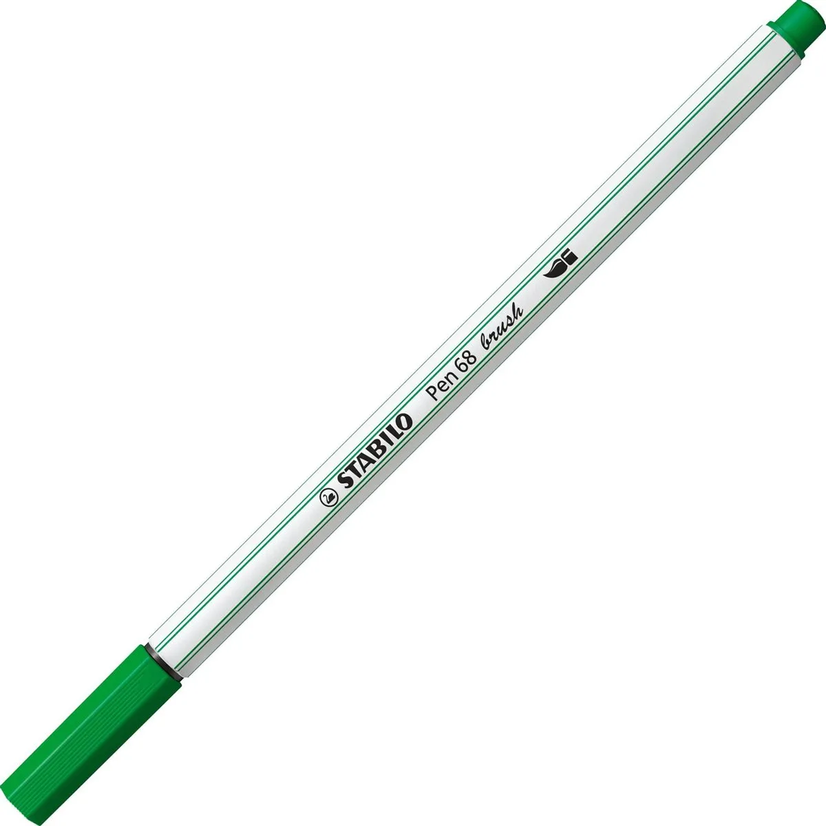 STABILO Pen 68 Brush Smaragd Groen