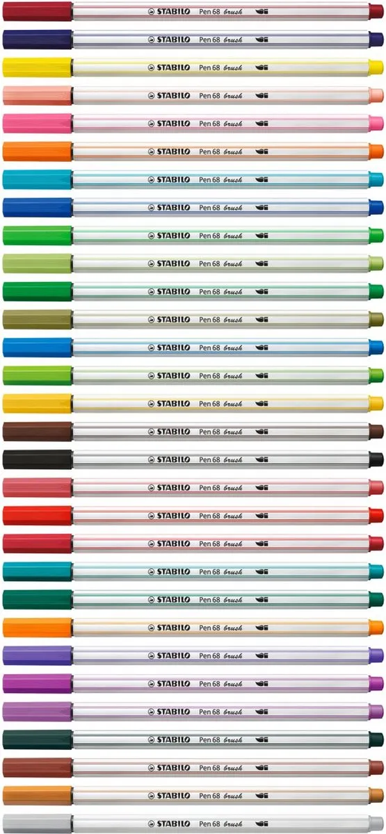 STABILO Pen 68 Brush Smaragd Groen