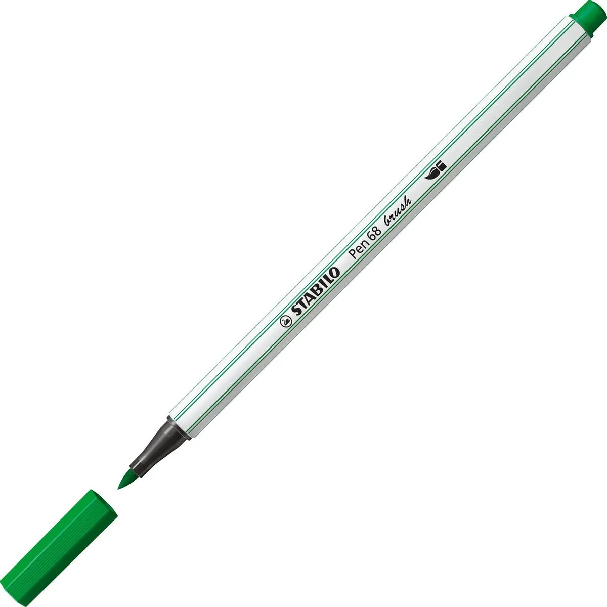 STABILO Pen 68 Brush Smaragd Groen