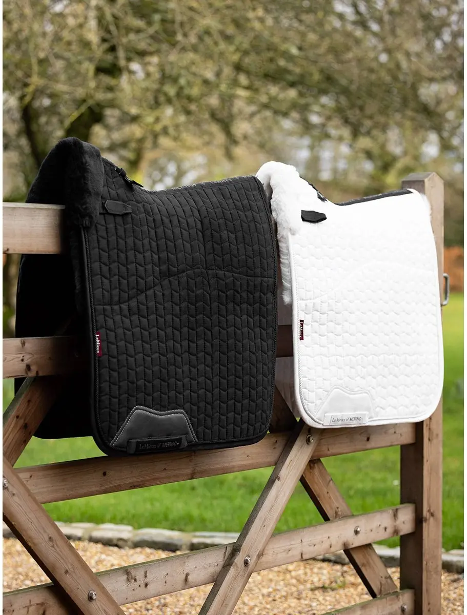 Lemieux Zadeldek Lemieux Merino+ Half Lined Dressage Zwart
