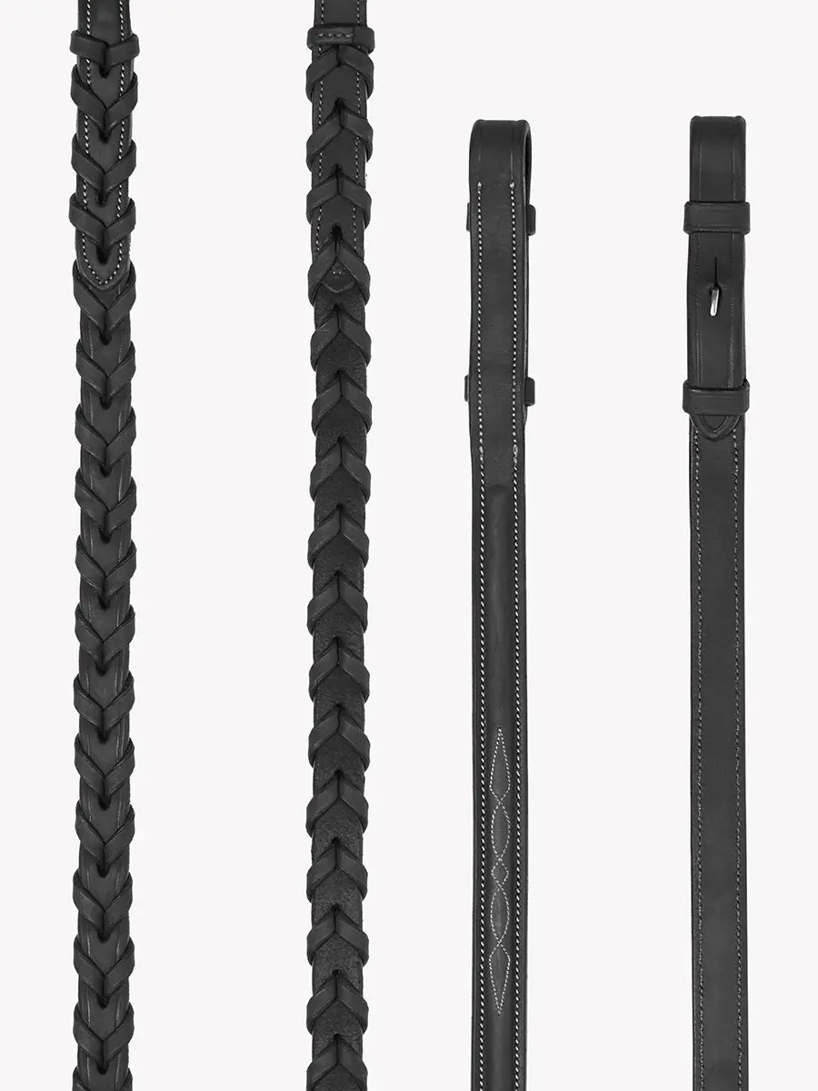 Lemieux Hunter Leather Zwart-zilver - Pony - afbeelding 2 van 2