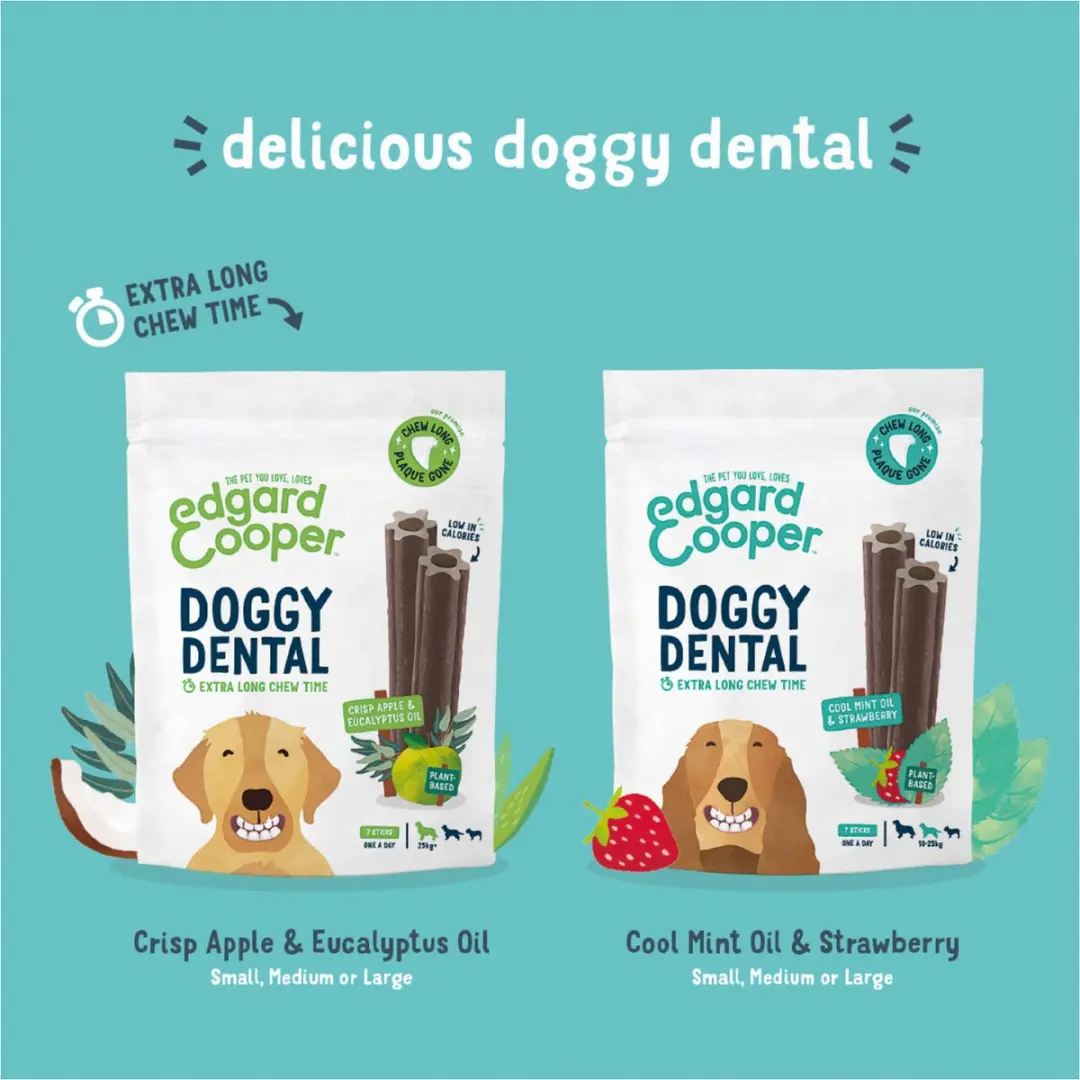 Edgard & Cooper Doggy Dental Appel Hondensnacks L