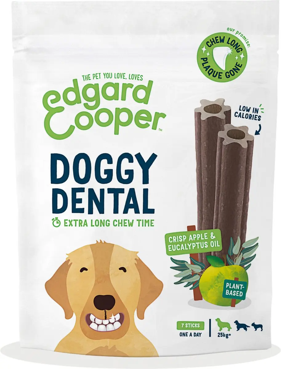 Edgard & Cooper Doggy Dental Appel Hondensnacks L