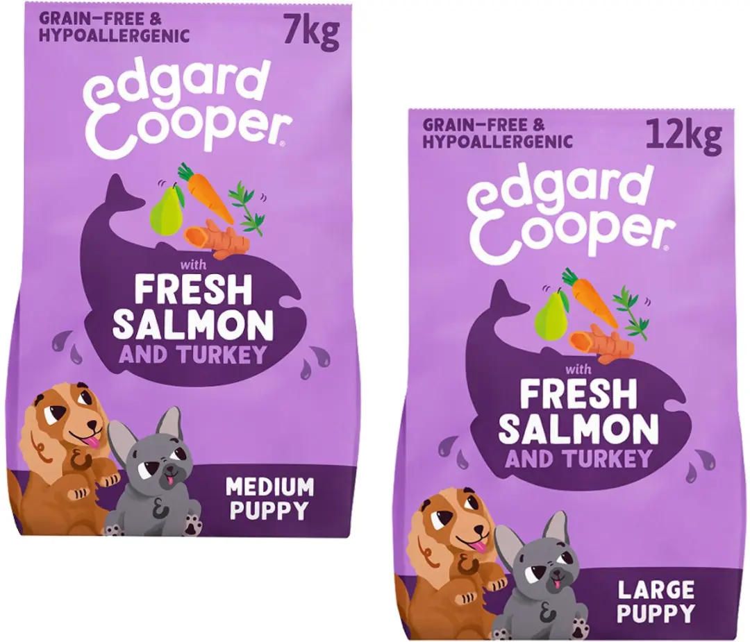 Edgard & Cooper Puppy Hondenbrokken Grote Rassen 12kg - Zalm & Kalkoen - afbeelding 6 van 6