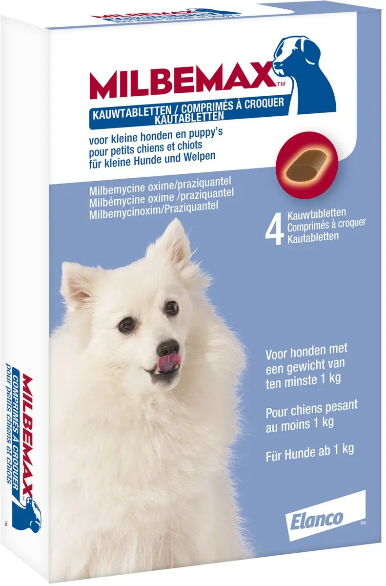 Milbemax Kauwtablet Kleine Hond 12g