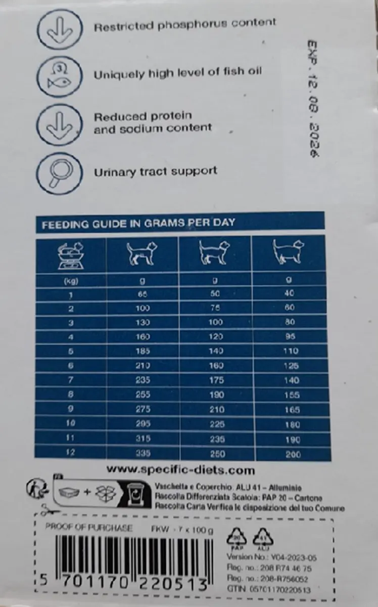 Specific Kidney Support FKW 7x100g