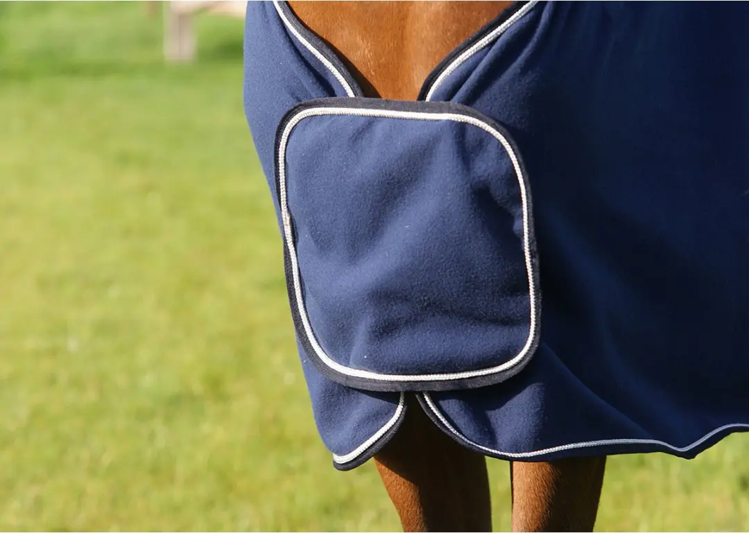 QHP Zweetdeken Ornament Donkerblauw 215