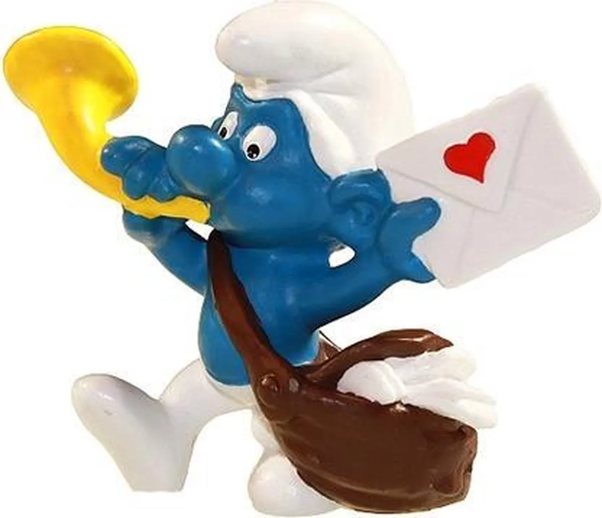 Schleich Postbode Smurf 21005 Speelfiguur