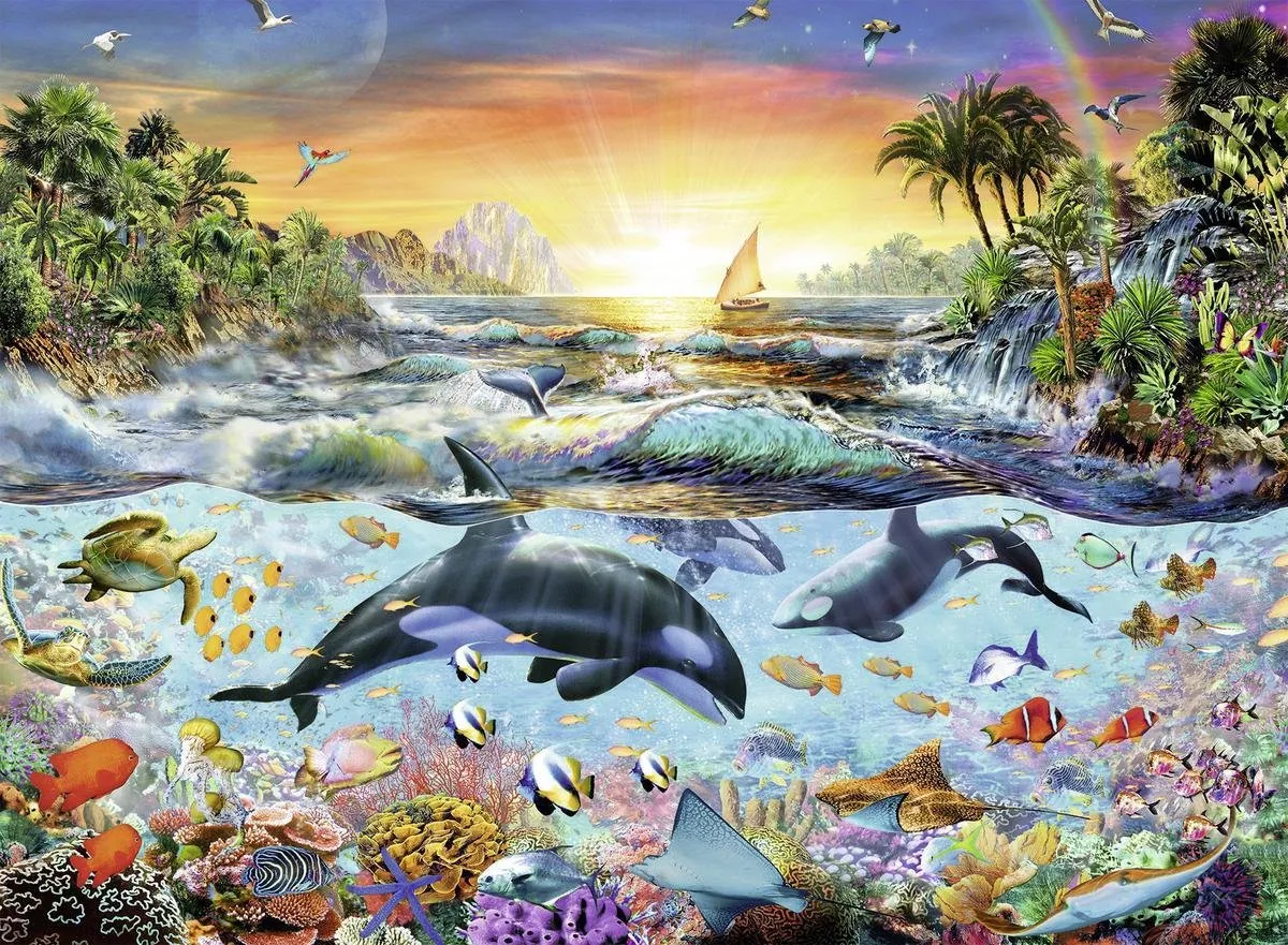 Ravensburger Orka Paradijs Puzzel 200 Stuks - MPN 128044