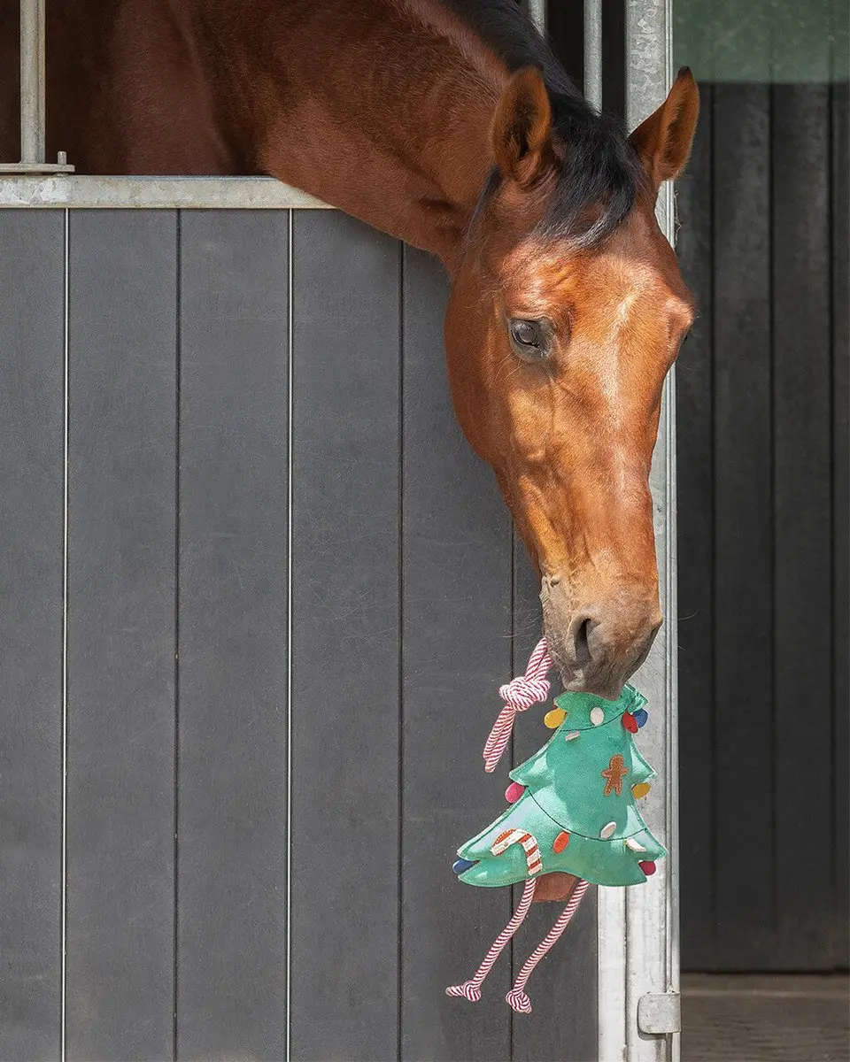 QHP Stal Maatje Kerstboom Paardenspeelgoed - Groen