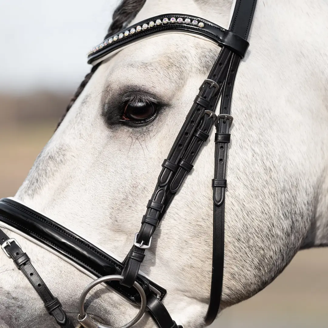 Epplejeck Diva Hoofdstel - Pony - Zwart-wit