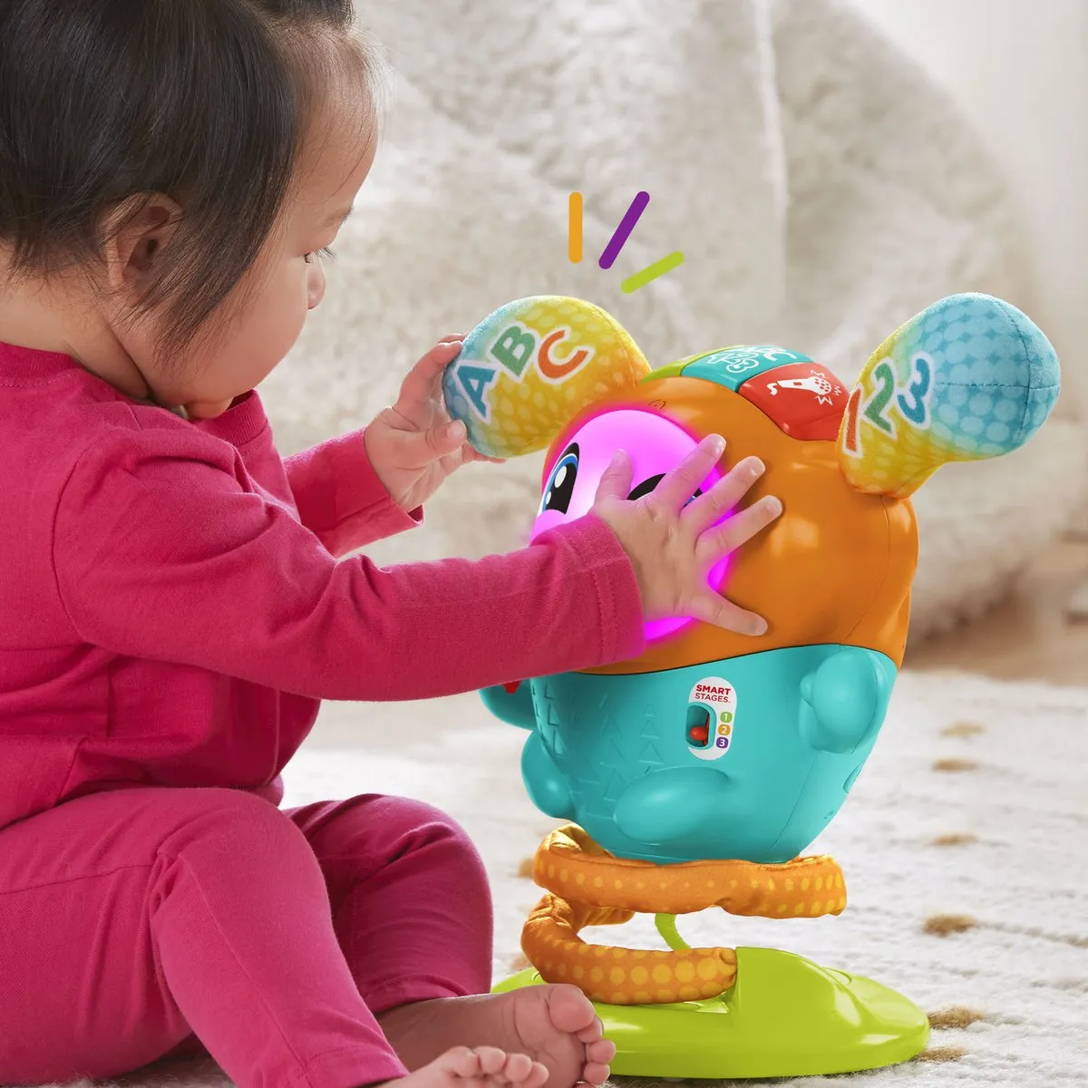 Fisher-Price DJ Bouncin Beats Leerrobot HJP90 - Meerkleurig