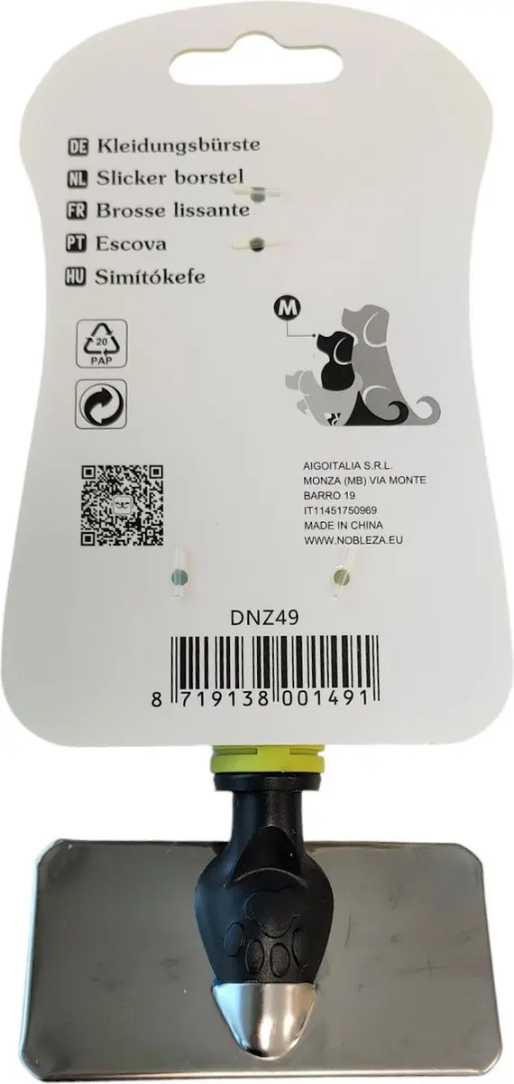 Nobleza Slickerborstel M - Lang haar - Maat M