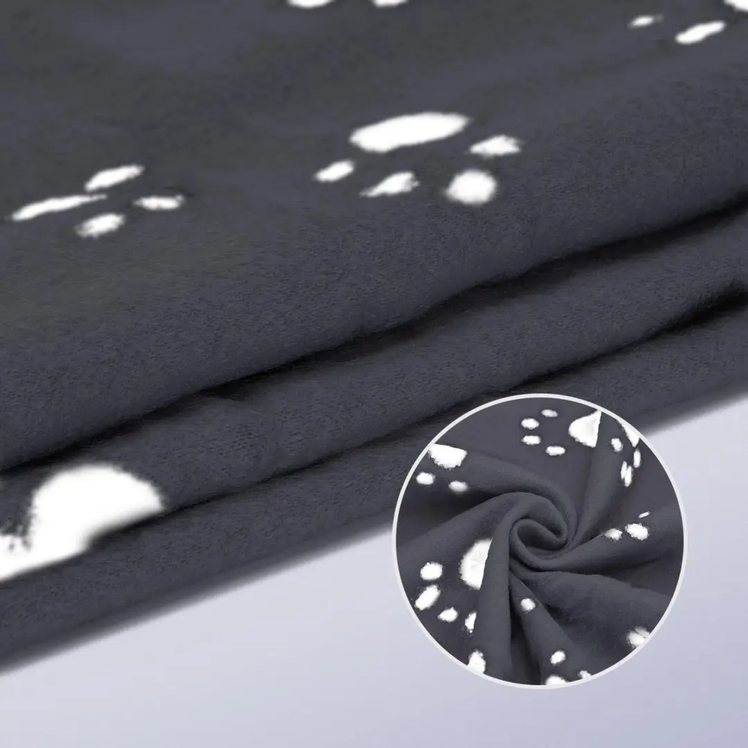 Nobleza Kattendeken Zwart - 75x75cm - Fleece