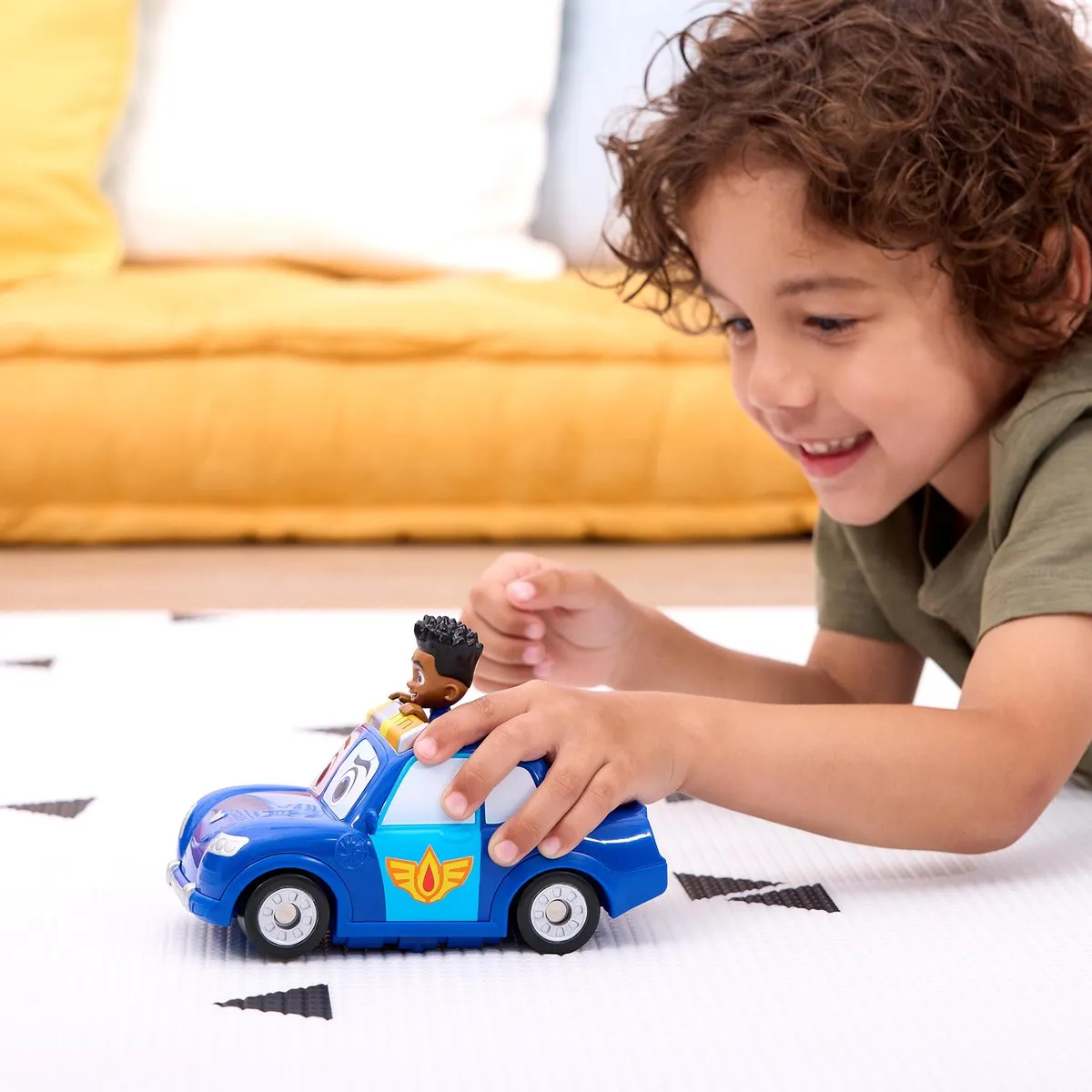Disney Junior Firebuds Race And Spin - Blauw