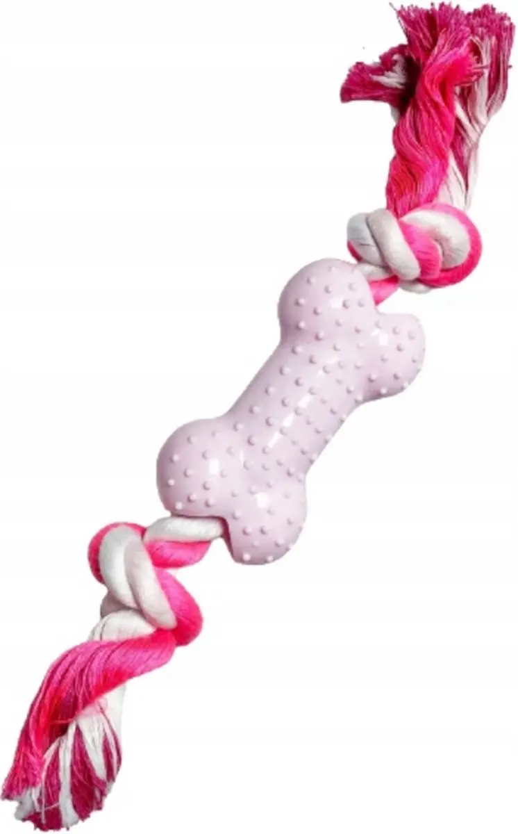 Nobleza Hondenspeelgoed Roze Kauwbot 24cm