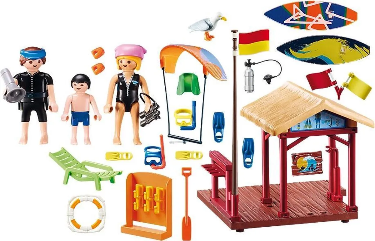 Playmobil Watersportschool 70090 - Multicolor