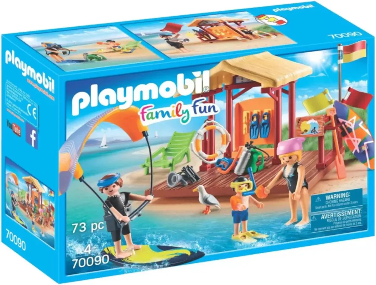 Playmobil Watersportschool 70090 - Multicolor