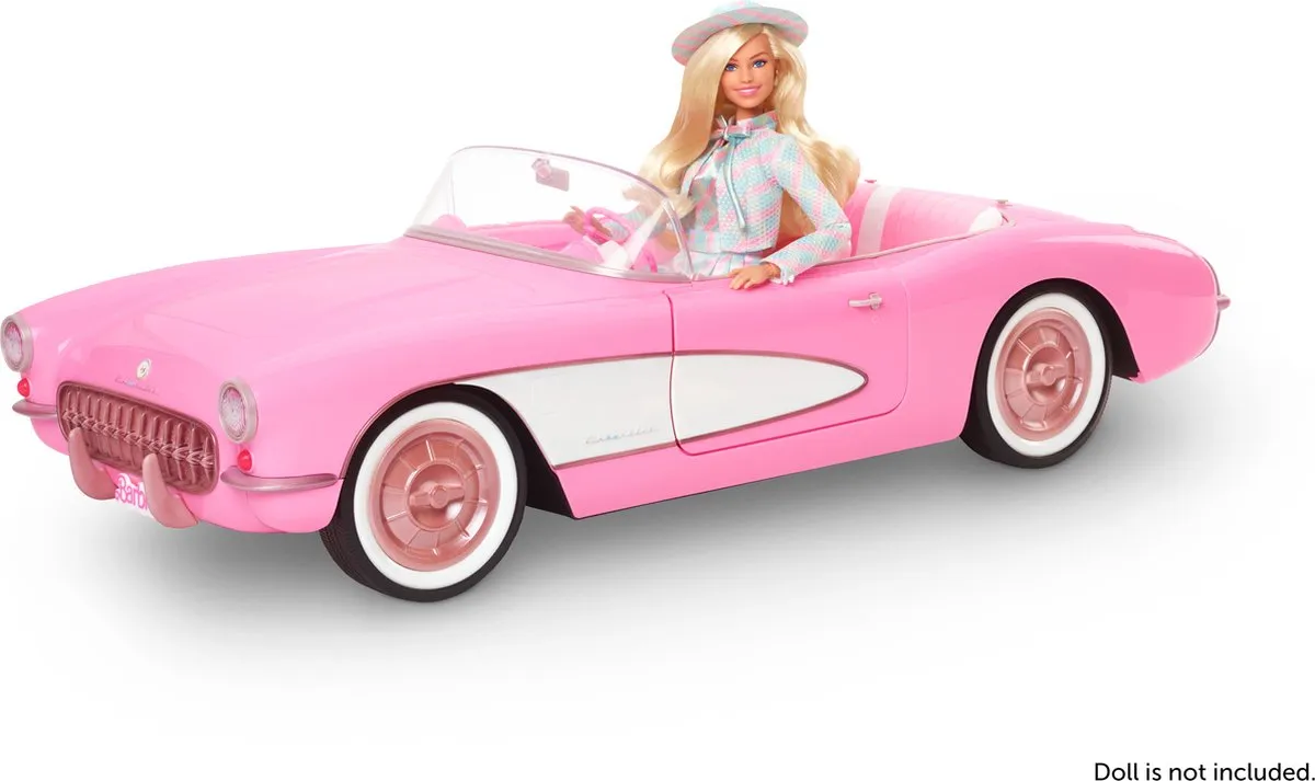 Barbie The Movie Roze Corvette Convertible HPK02